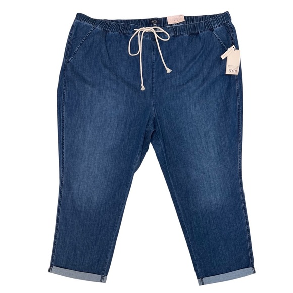 NYDJ Slim Ankle Jogger Lightweight Denim Jean Pants in Elegance - Size 28W - Picture 1 of 8